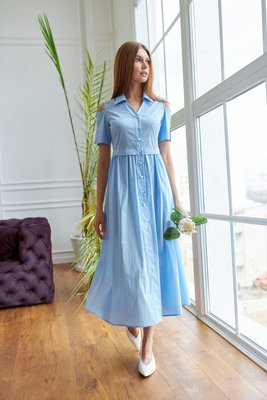 Однотонна блакитна сукня Жасмін 03-jsm фото